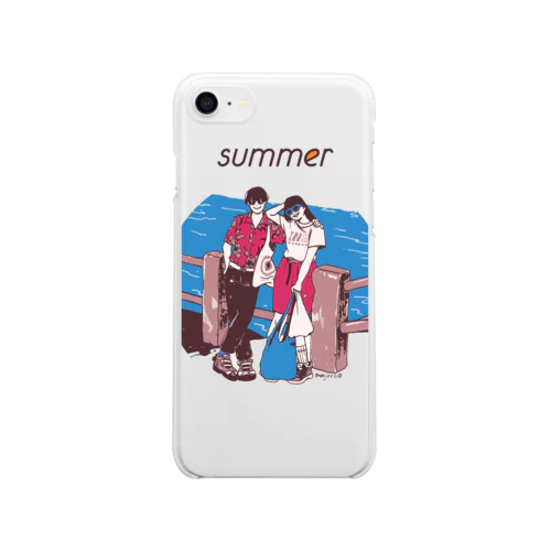 じゃ、夏なんで Clear Smartphone Case