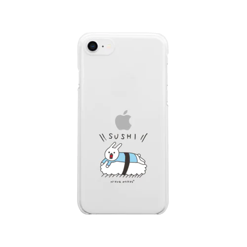 ウサギのウーのSUSHI [color] Clear Smartphone Case