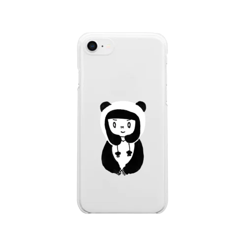 🐼パンダガール iPhone7用 Clear Smartphone Case