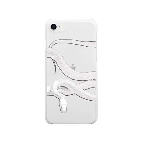White snake Clear Smartphone Case