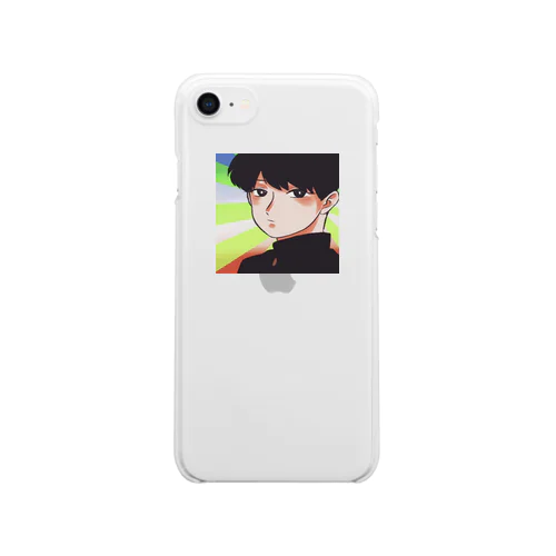 学ランの男の子 Clear Smartphone Case