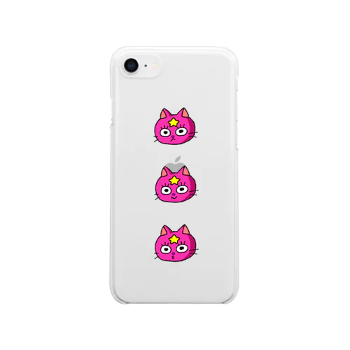 ケダマ3姉妹 シンプル Clear Smartphone Case