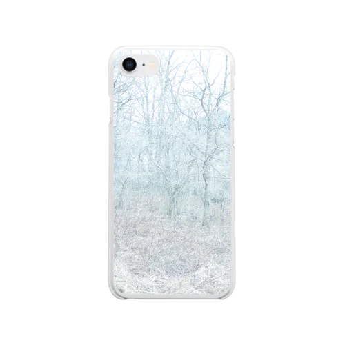 white forest Clear Smartphone Case