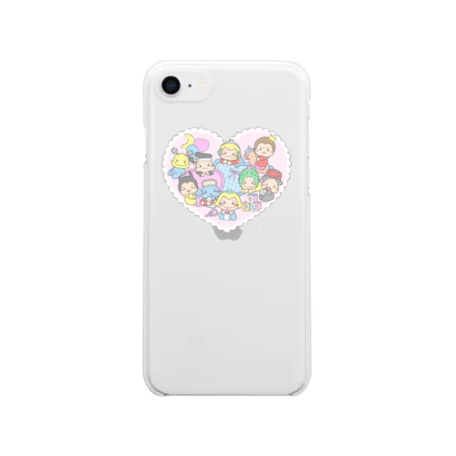 ねむぷぅ-ハート Clear Smartphone Case