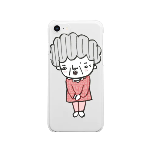 よろしくお願いします Clear Smartphone Case