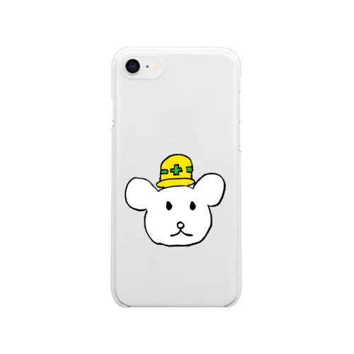 安全クマー Clear Smartphone Case