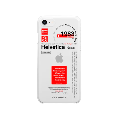 Helvetica Neue LT Std - Typography Design - Re Clear Smartphone Case