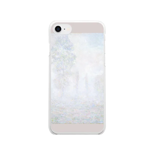 004-037　クロード・モネ　『朝靄』　クリア　スマホケース　iPhone SE(2,3)/8/7/6s/6専用デザイン　CC1 Clear Smartphone Case