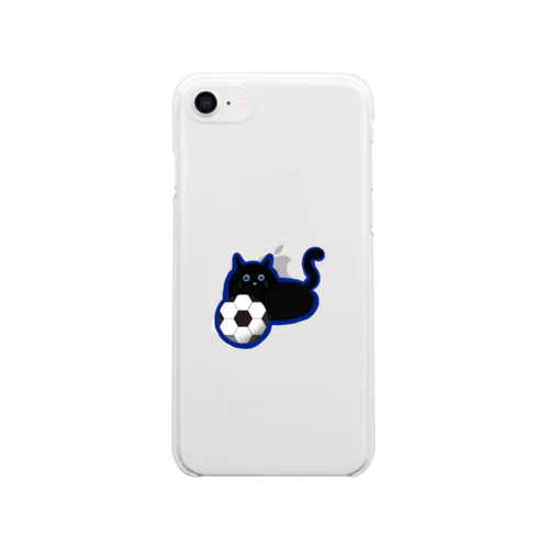 猫とボール Clear Smartphone Case