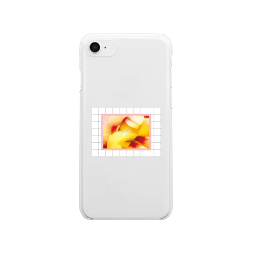 FRUIT　peach&goldkiwi Clear Smartphone Case