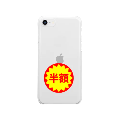 半額シール付き Clear Smartphone Case