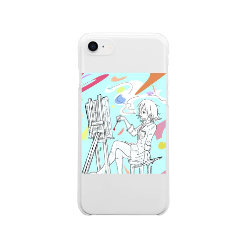 「彩れ」 Clear Smartphone Case