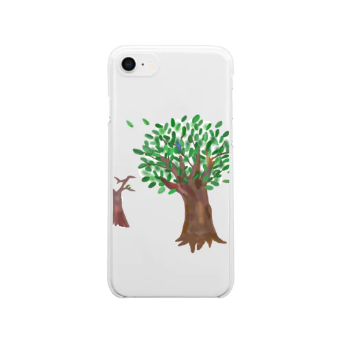 ことわざシリーズ「寄らば大樹の陰」 Clear Smartphone Case