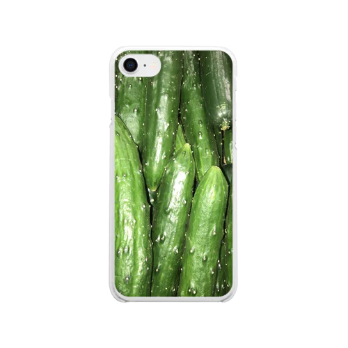 みずみずキュウリ Clear Smartphone Case