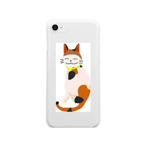 三毛猫のクー Clear Smartphone Case