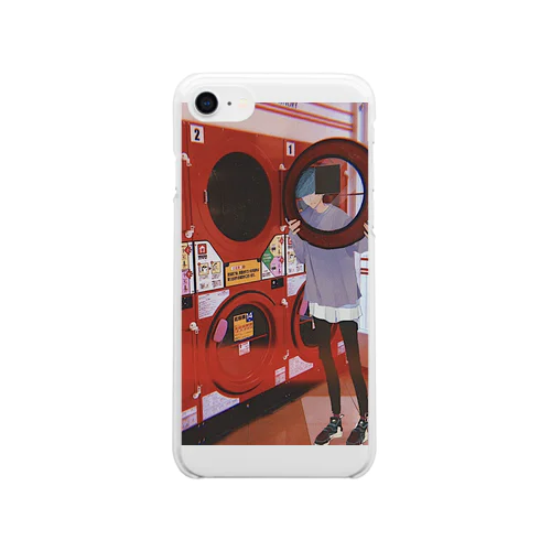 ランドリーin藍 Clear Smartphone Case