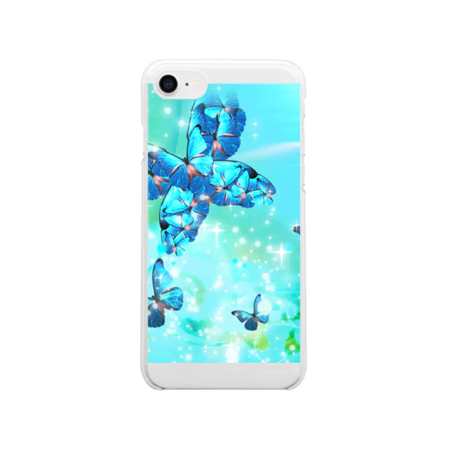 Morpho rhythm Clear Smartphone Case