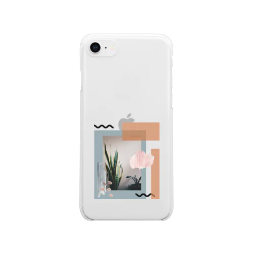 癒しの観葉植物 Clear Smartphone Case