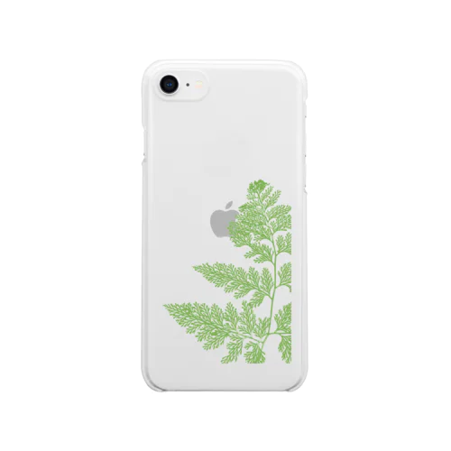 植物標本_シダ Clear Smartphone Case