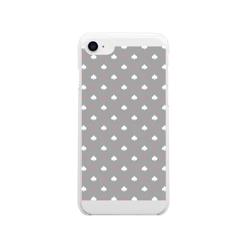 スペード Clear Smartphone Case
