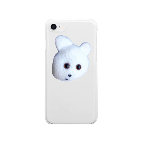 くまきちフェイス Clear Smartphone Case