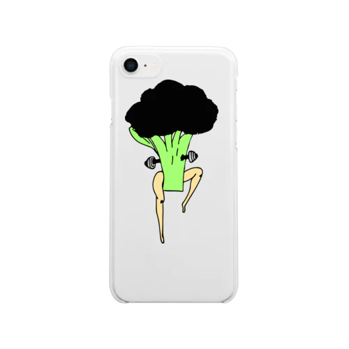 筋トレブロコリー太郎 Clear Smartphone Case