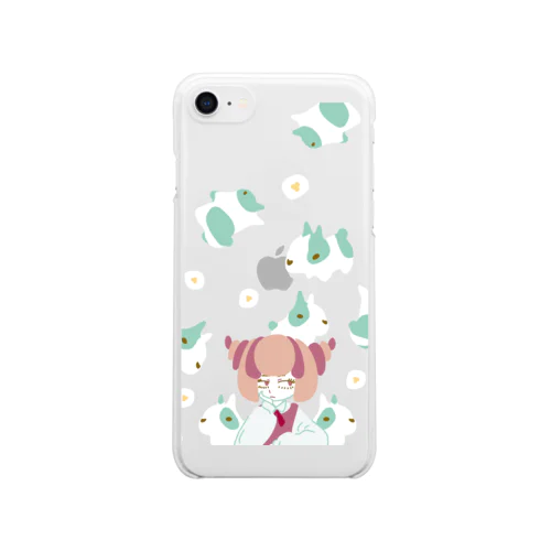 ふるふるうさぎ Clear Smartphone Case