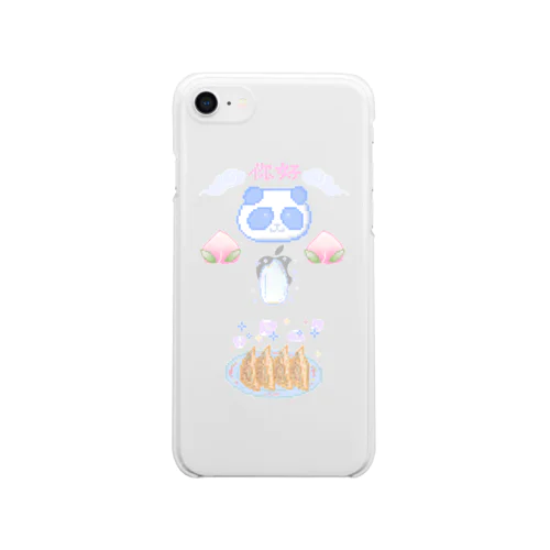 餃子定食パンダ🥟 Clear Smartphone Case
