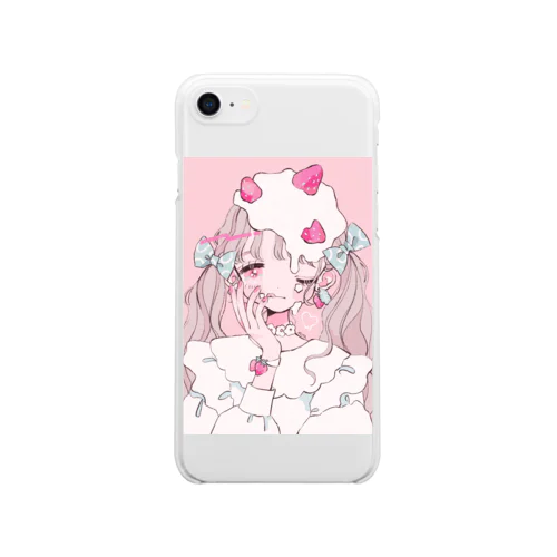 いちごとみるくなおんなのこ Clear Smartphone Case