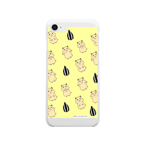 まいにち、きなこちゃんと。 Clear Smartphone Case