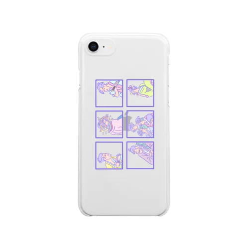 ゆめかわ浮世絵『ごちゃまぜ』 Clear Smartphone Case
