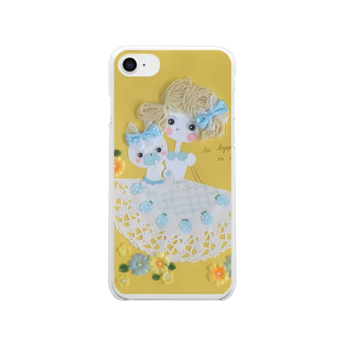 もじゃもじゃ髪の女の子♡4 Clear Smartphone Case