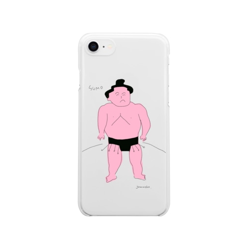 お相撲さん Clear Smartphone Case