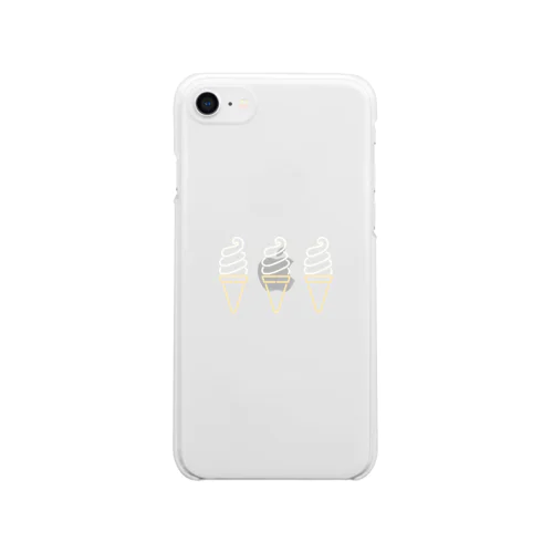 ソフトクリーム（color 3） Clear Smartphone Case