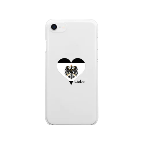 プロイセン　ハート国旗 Clear Smartphone Case