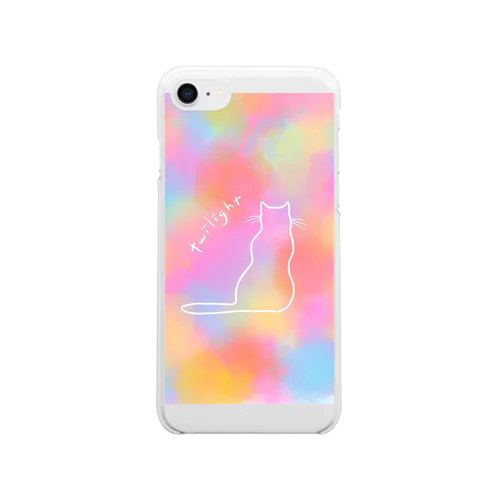 パステルキャット Clear Smartphone Case