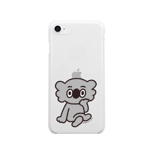 コアラさんの佇まい Clear Smartphone Case