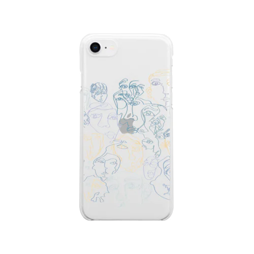 all the faces I've met. Clear Smartphone Case
