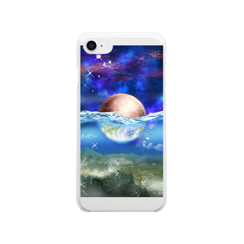 宇宙、星、魔法の水。 Clear Smartphone Case