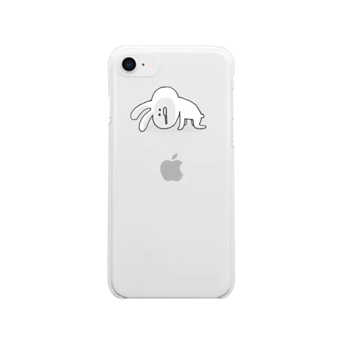 絶望うさぎさん Clear Smartphone Case