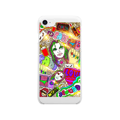 愛フォンケースTwinkle.ver_Silver Clear Smartphone Case