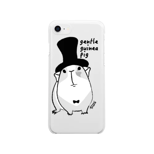 ジェントルモル（濃色用） Clear Smartphone Case