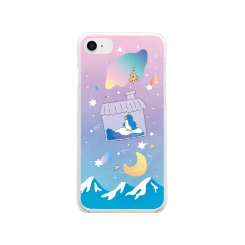 ペンギン夜空 Clear Smartphone Case