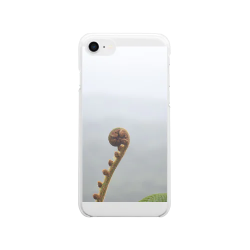 ぐるぐるシダ植物 Clear Smartphone Case