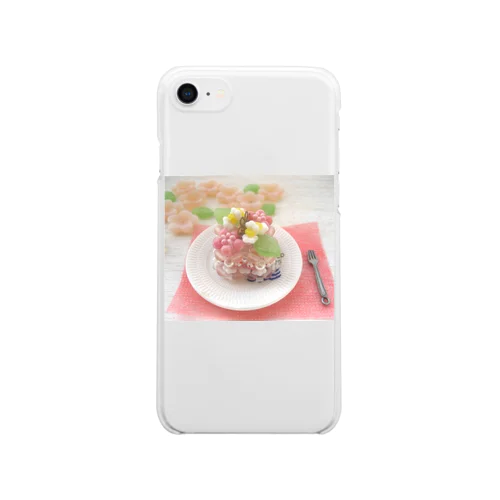 ケーキ食べたい Clear Smartphone Case