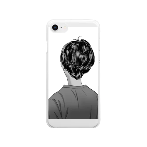 ＃男の子♯哀愁 Clear Smartphone Case