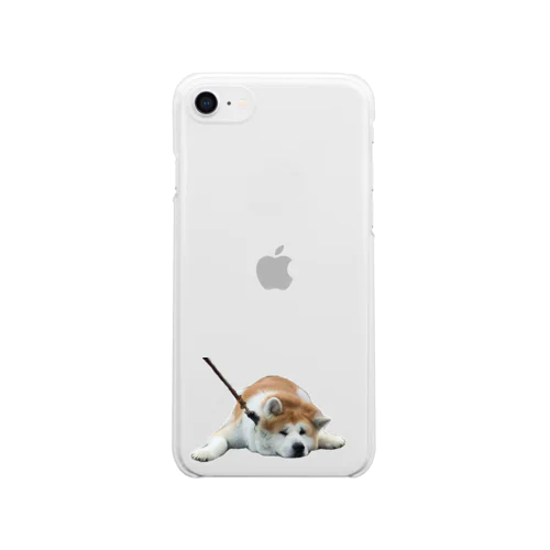 秋田犬 あきたいぬ Clear Smartphone Case