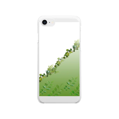 癒し系グリーン Clear Smartphone Case