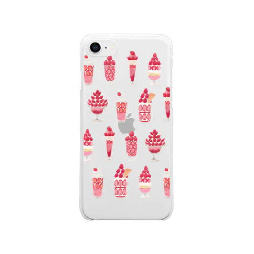 いちごパフェ Clear Smartphone Case