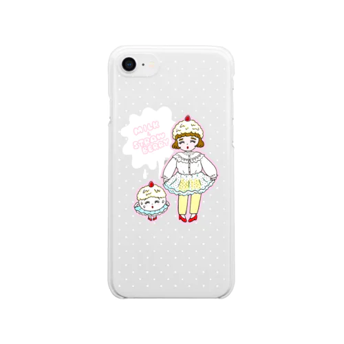 みるくいちごガール Clear Smartphone Case